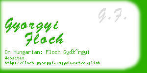 gyorgyi floch business card